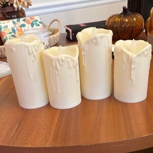 Ivory LED Flameless Candles Set